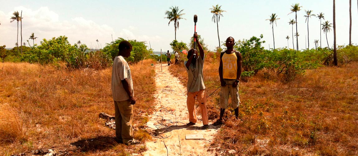 Seismic refraction in Mozambique for hydrogeology
