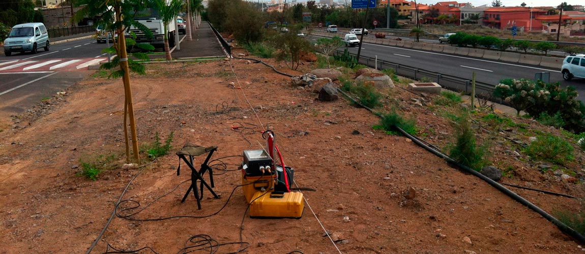 Geotechnical survey (MASW) in Tenerife